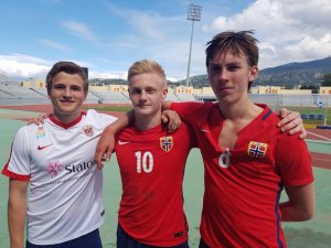 Helmer Rusten, Oscar Aga og Kristoffer Askildsen sendte Norge til EM i England. 