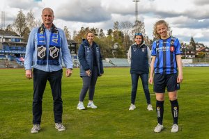 Morten Sagen, Arkel, og Stabæks Elizabeth Buch, Veronika Paulmann og Justine Kielland. Foto: Kristian Bjerke