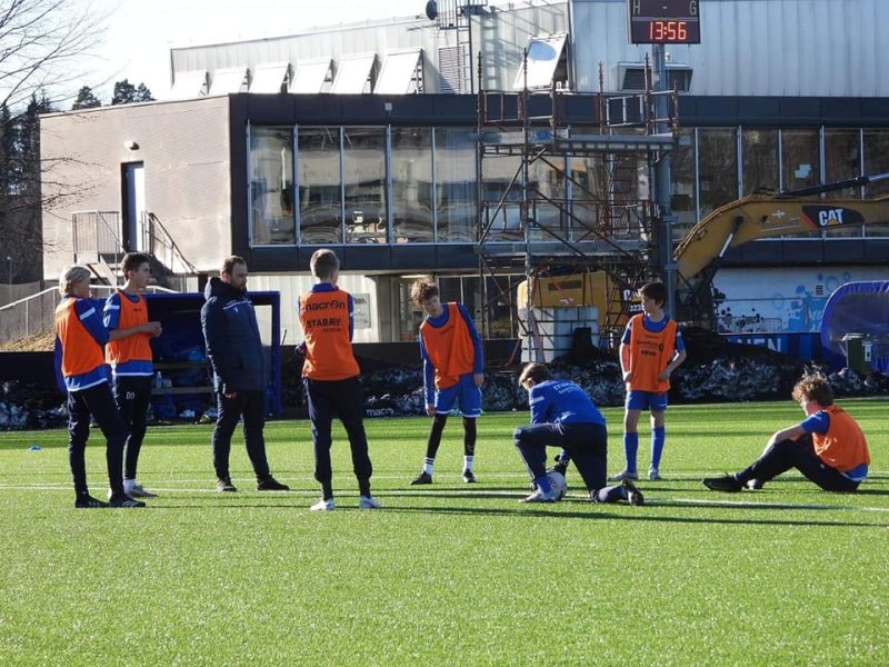 G14 på trening i vinterferien